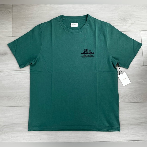 NEW RARE Aime Leon Dore pine green unisphere tee tshirt sz L